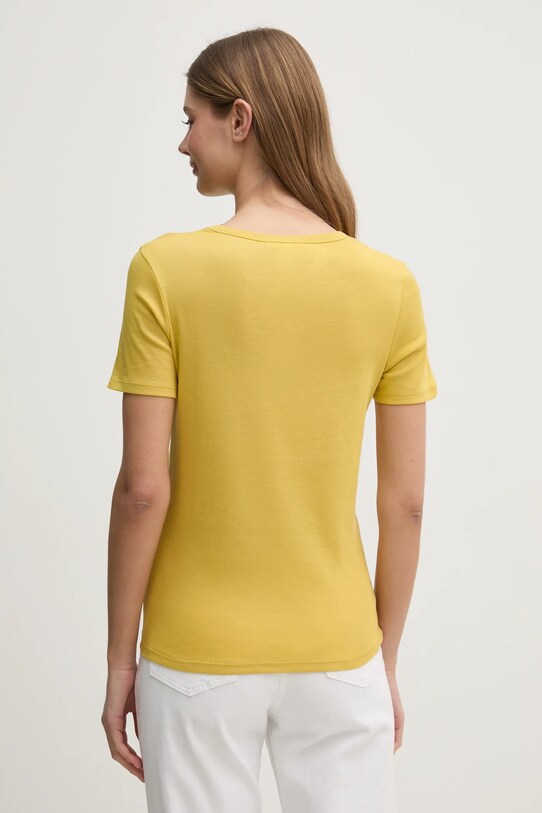 Одежда Хлопковая футболка United Colors of Benetton 3GA2E16A2 жёлтый