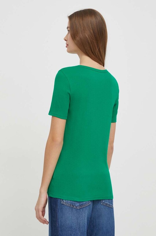 United Colors of Benetton tricou din bumbac 3GA2E16A2 verde SS25