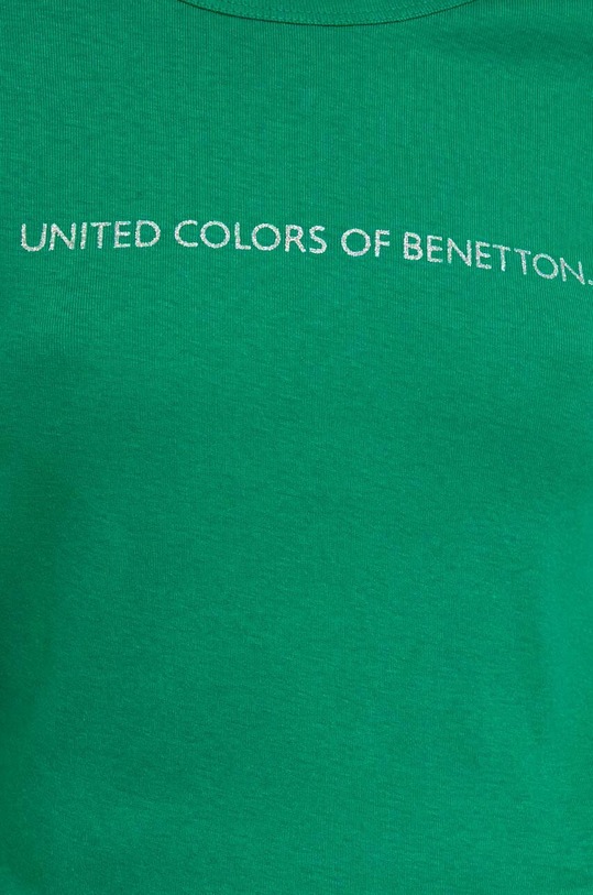 United Colors of Benetton t-shirt bawełniany zielony 3GA2E16A2