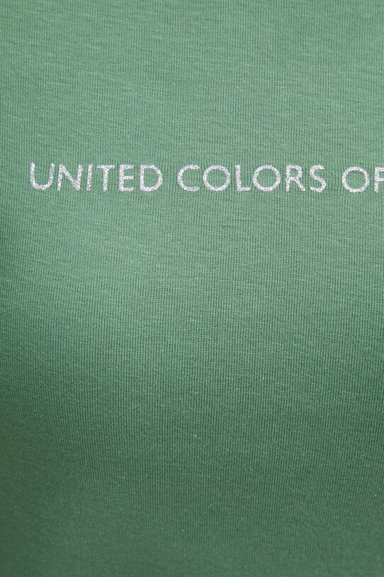 Хлопковая футболка United Colors of Benetton 3GA2E16A2 зелёный