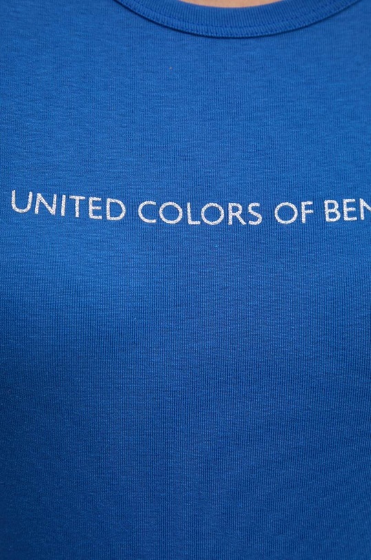 Bavlněné tričko United Colors of Benetton 3GA2E16A2 modrá