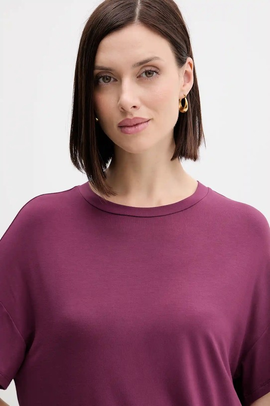 Majica kratkih rukava United Colors of Benetton ljubičasta 3Z12D101X