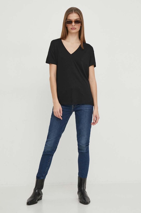 Μπλουζάκι United Colors of Benetton 3Z12D400T μαύρο SS24