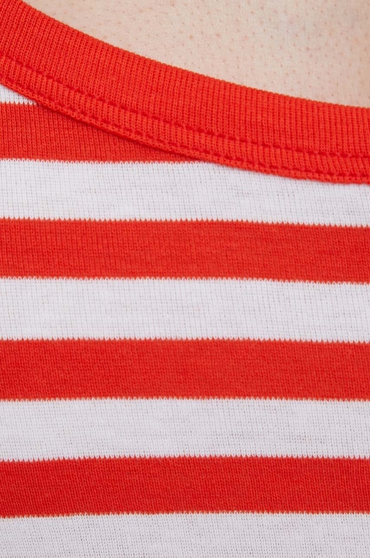 United Colors of Benetton top bawełniany czerwony 3OA6E8397