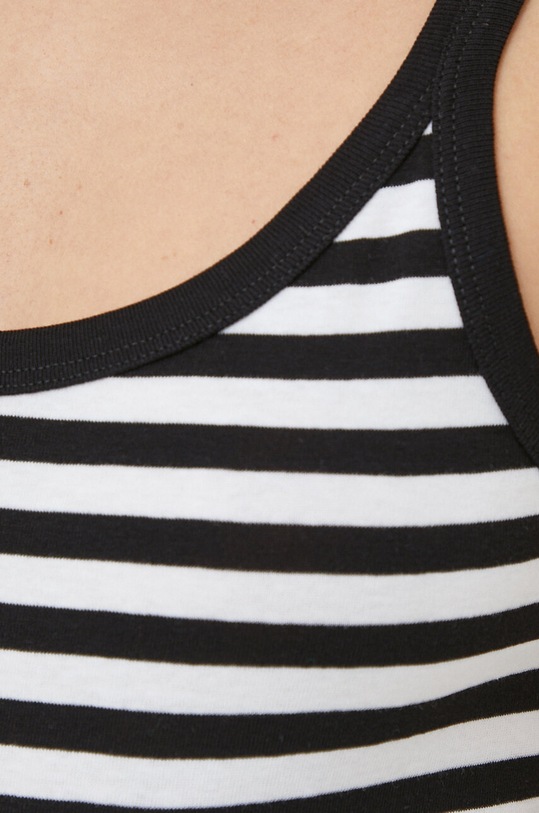 United Colors of Benetton top bawełniany 3OA6E8397 czarny