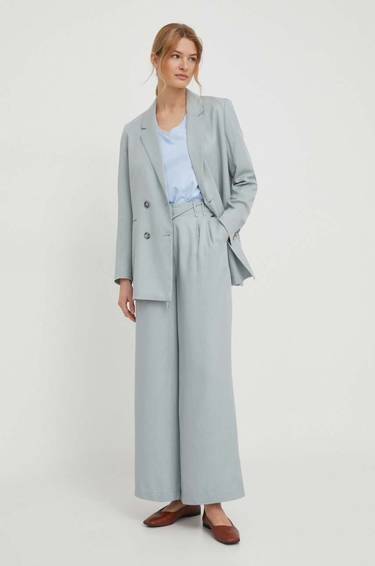 United Colors of Benetton pamut póló 30I4D4010 kék SS24