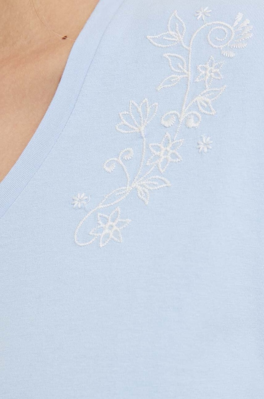United Colors of Benetton pamut póló 30I4D4010 kék