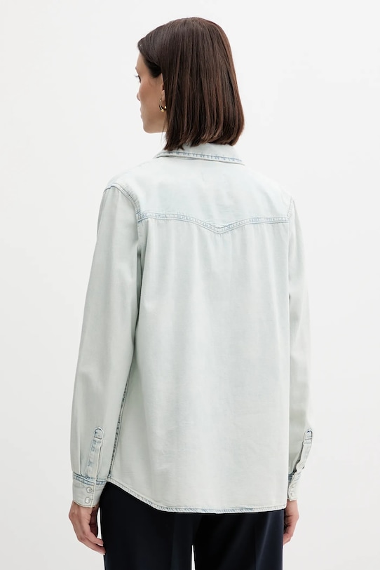 Oblečení Džínová košile United Colors of Benetton 5RZKDQ06T modrá
