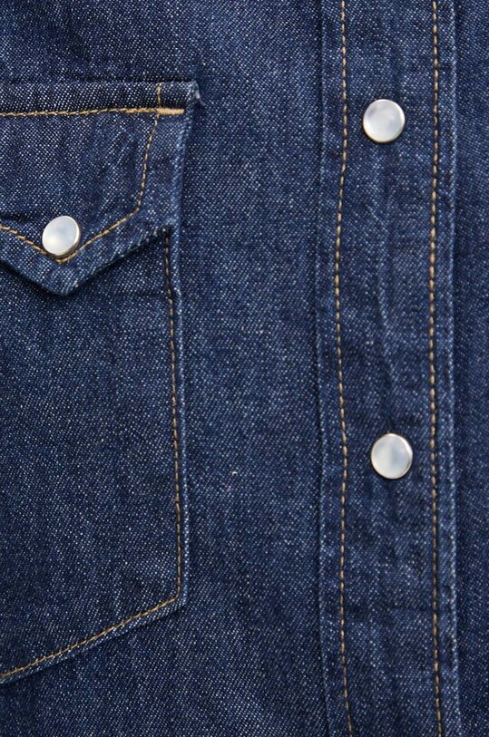 United Colors of Benetton camasa jeans 5RZKDQ06T bleumarin