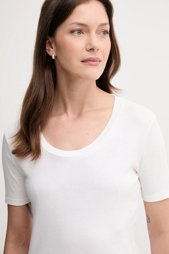 United Colors of Benetton t-shirt bawełniany beżowy 3GA2D1066