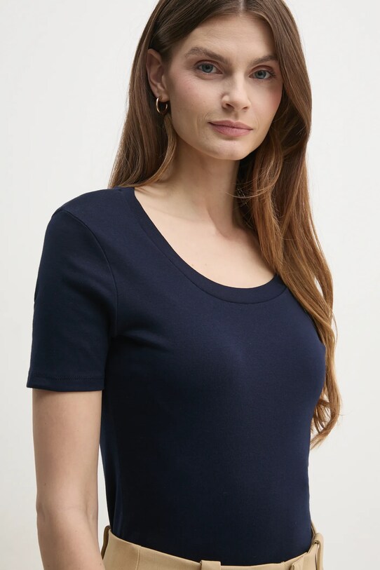 United Colors of Benetton tricou din bumbac bleumarin 3GA2D1066