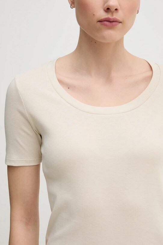 United Colors of Benetton tricou din bumbac 3GA2D1066 bej