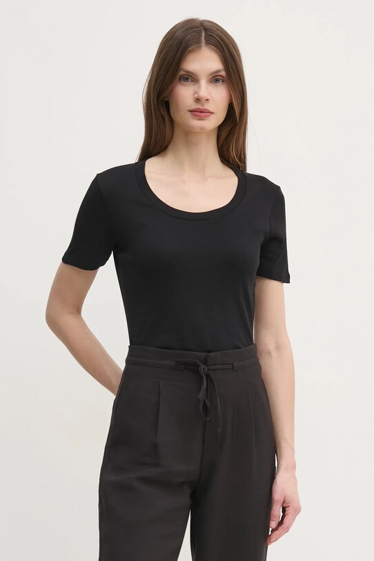 Хлопковая футболка United Colors of Benetton чёрный 3GA2D1066