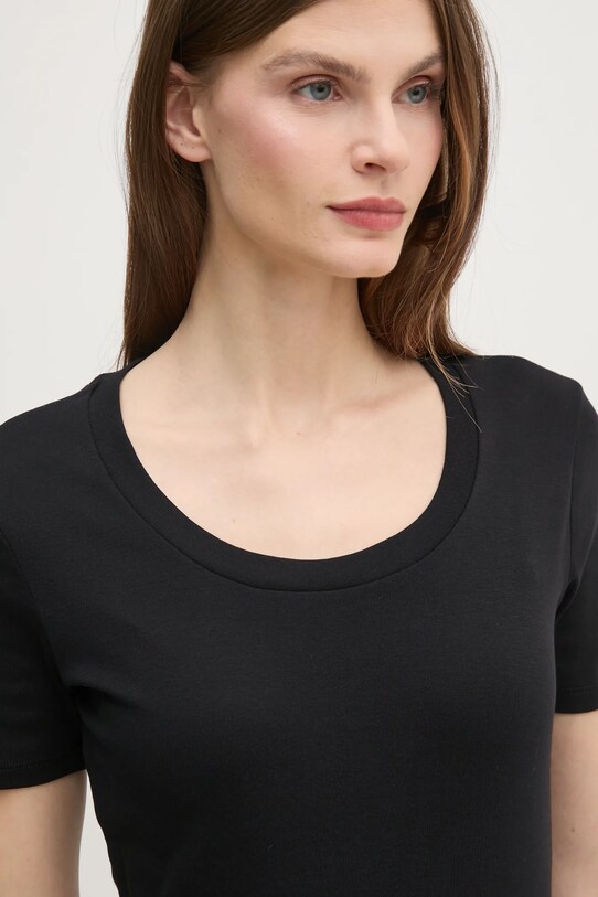 Хлопковая футболка United Colors of Benetton чёрный 3GA2D1066