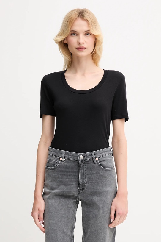 United Colors of Benetton t-shirt bawełniany czarny 3GA2D1066
