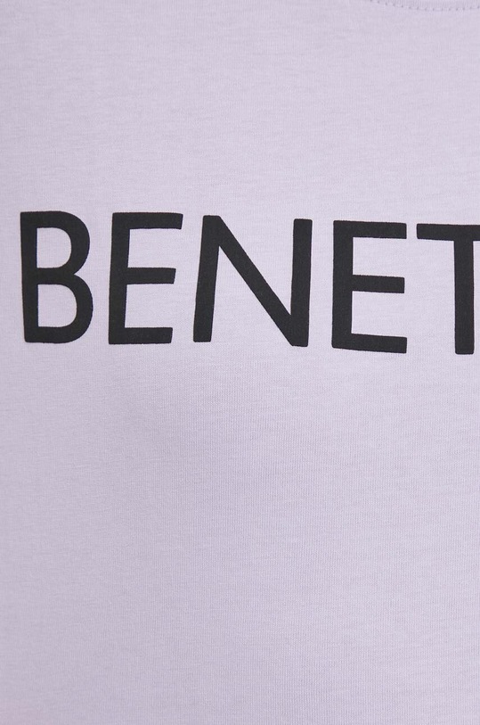 United Colors of Benetton t-shirt bawełniany 3BL0D1064 fioletowy