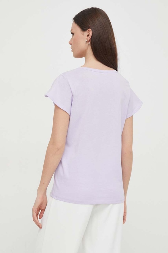 Odzież United Colors of Benetton t-shirt bawełniany 3096DV01B fioletowy