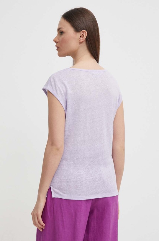 Oblečení Plátěné tričko United Colors of Benetton 3KGQE16B1 fialová