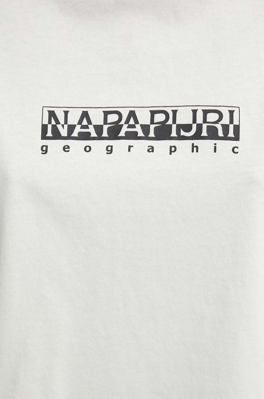 Bavlněné tričko Napapijri S-Box NP0A4HX3N1A1 béžová