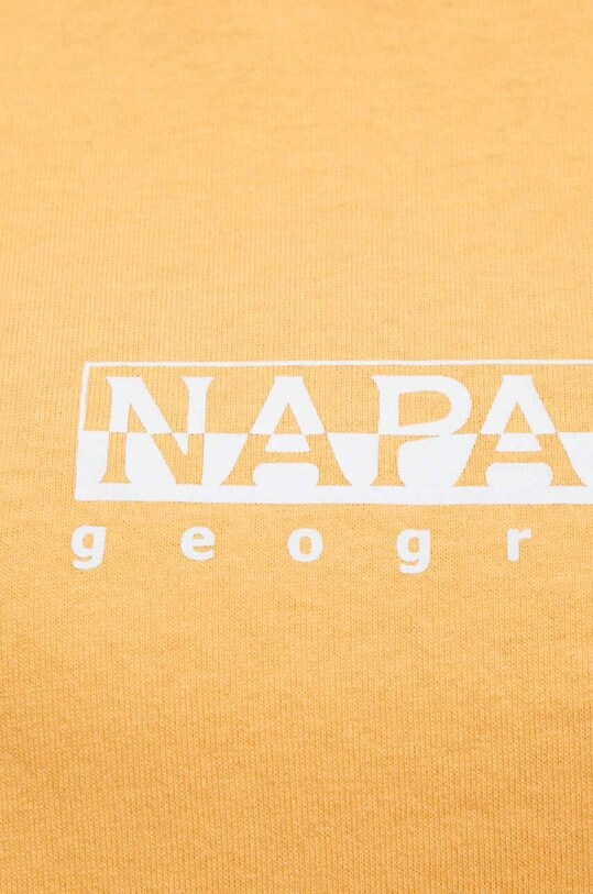 Бавовняна футболка Napapijri NP0A4GDDY1J1 жовтий