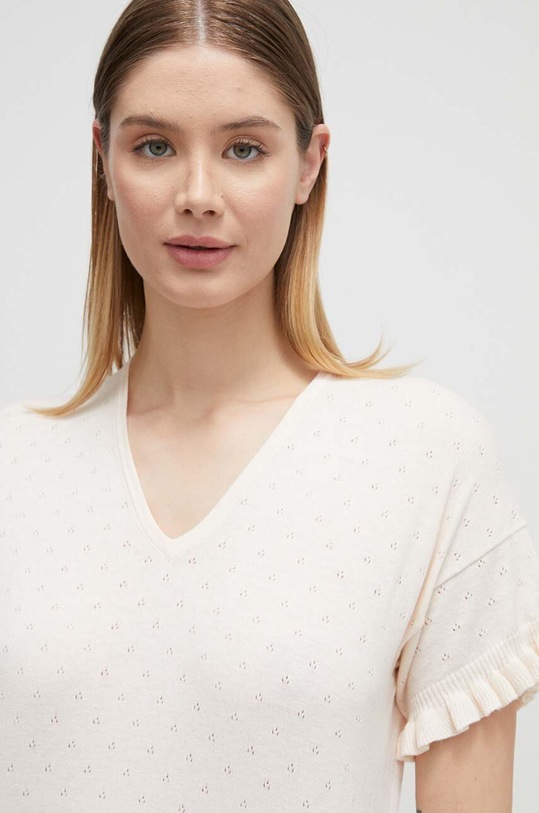 Homewear majica kratkih rukava United Colors of Benetton bež 10C13M01O