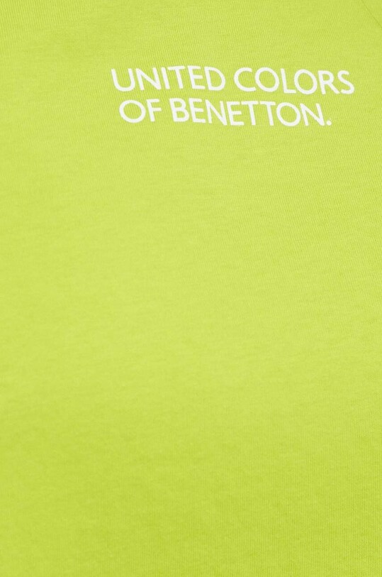 Бавовняна футболка lounge United Colors of Benetton 30963M04R зелений
