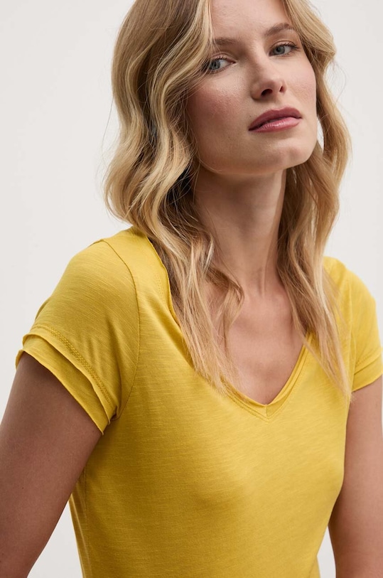 Sisley tricou uni galben 3TNHL4007