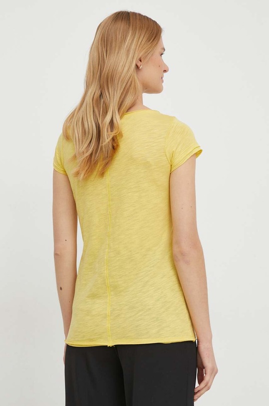 Ρούχα Μπλουζάκι Sisley 3TNHL4007 κίτρινο