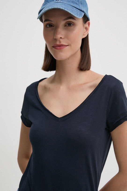 Μπλουζάκι Sisley σκούρο μπλε 3TNHL4007