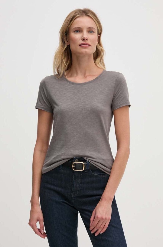Sisley t-shirt szary 3TNHL11A2