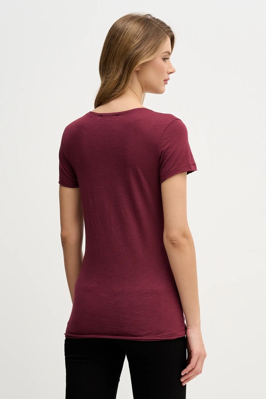 Ρούχα Μπλουζάκι Sisley 3TNHL11A2 μπορντό