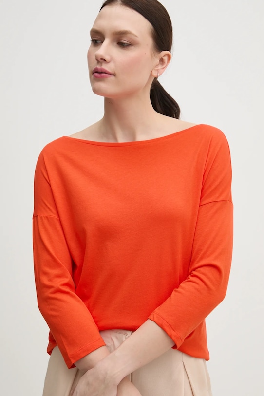 Sisley camicia a maniche lunghe rosso 3QU4L12EE