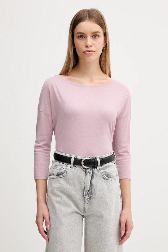 Sisley longsleeve pozostałe różowy 3QU4L12EE