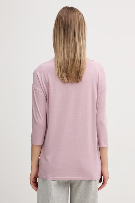 Odzież Sisley longsleeve 3QU4L12EE różowy