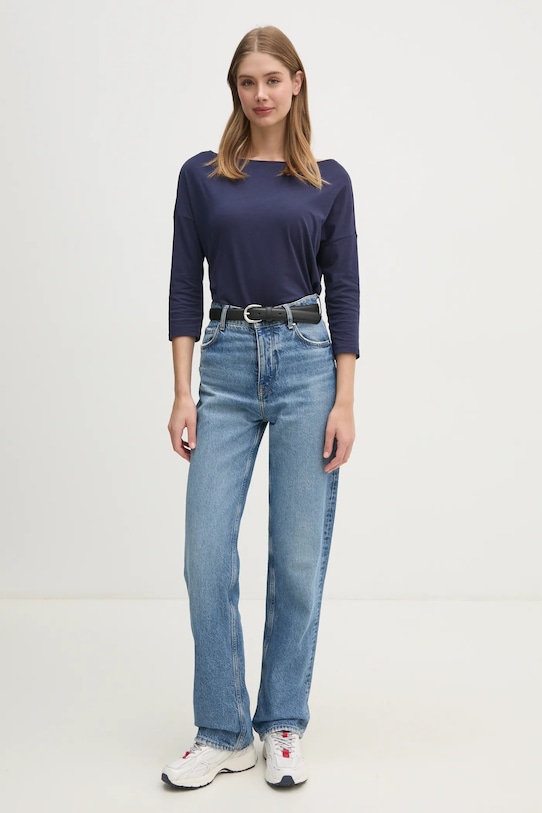 Лонгслів Sisley 3QU4L12EE темно-синій SS25