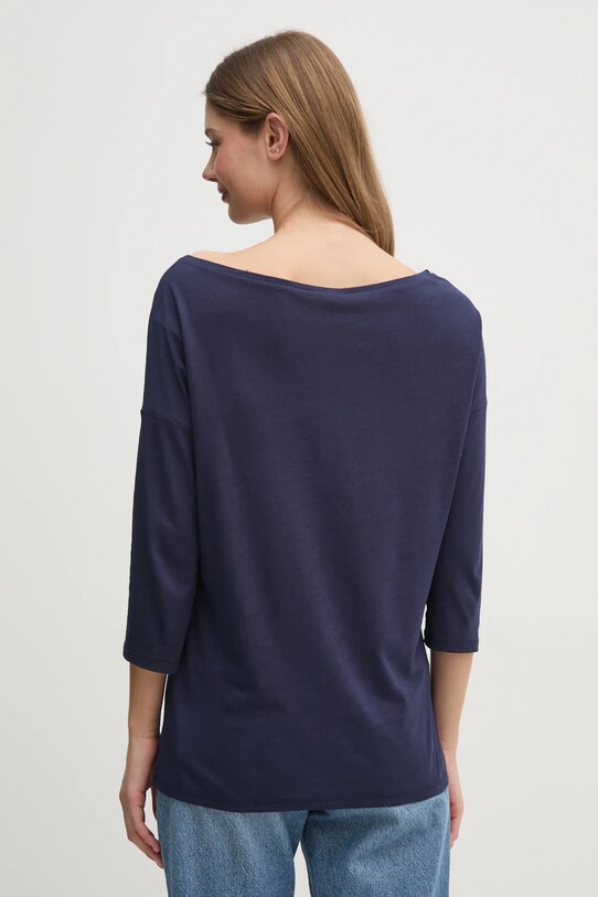Odzież Sisley longsleeve 3QU4L12EE granatowy