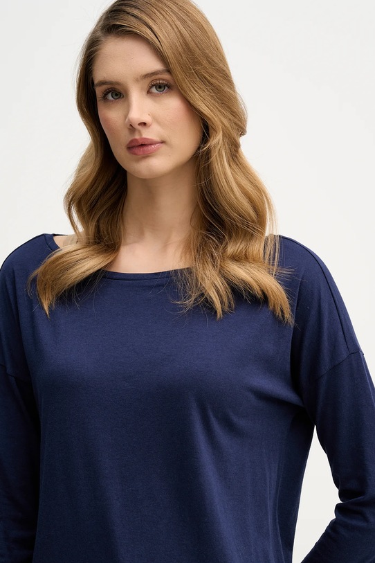 Μακρυμάνικο Sisley σκούρο μπλε 3QU4L12EE