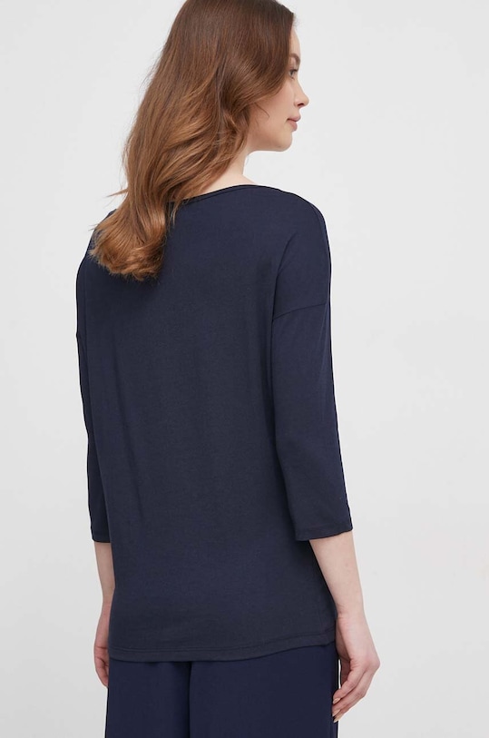 Odzież Sisley longsleeve 3QU4L12EE granatowy