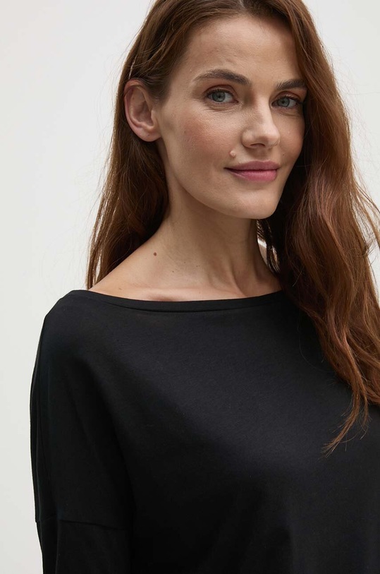 Sisley longsleeve negru 3QU4L12EE