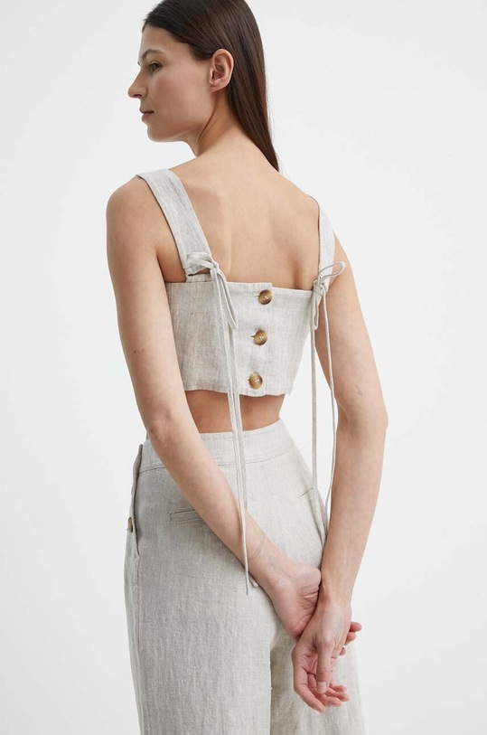 Îmbrăcăminte Alohas bluza din in R100479 bej