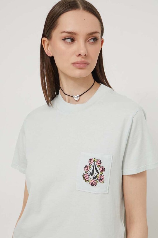 Îmbrăcăminte Volcom tricou din bumbac B3512401 albastru