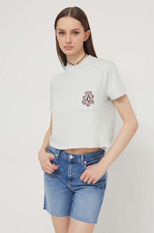 Volcom tricou din bumbac albastru B3512401