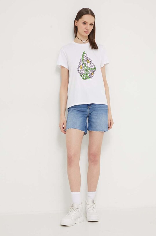 Volcom t-shirt bawełniany B3512412 biały SS24