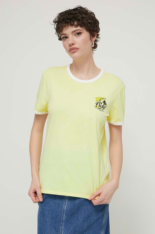 Oblečení Bavlněné tričko Volcom B3512409 žlutá