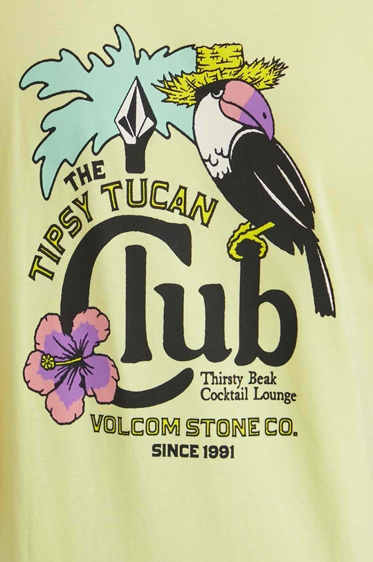 Bavlněné tričko Volcom B3512409 žlutá