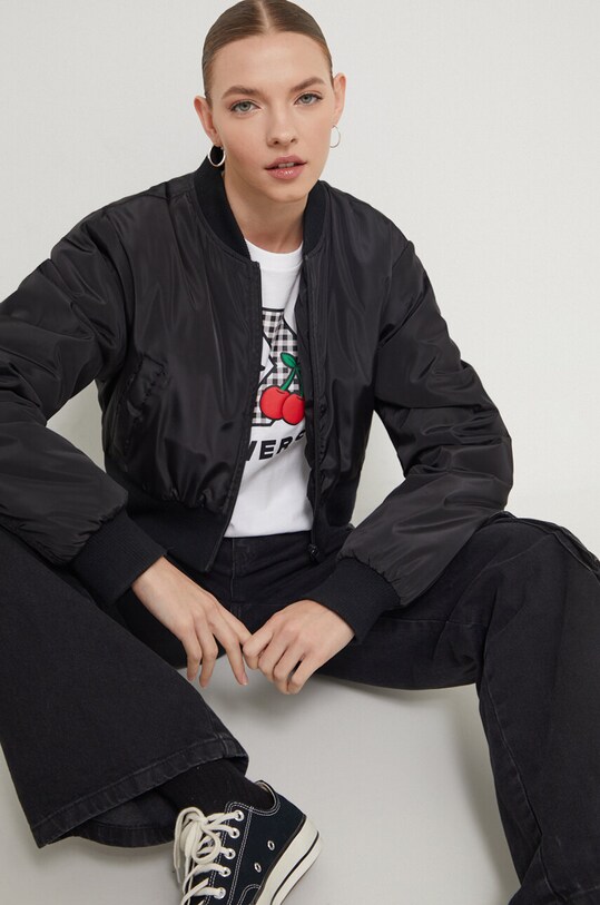 Pamučna majica Converse 10026042.A01 bijela SS24