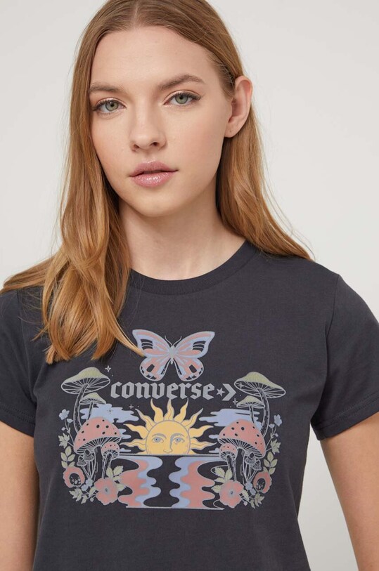 Converse tricou din bumbac 10026043.A02 multicolor SS24