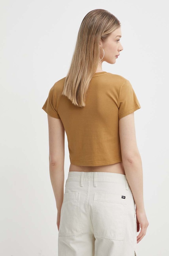 Одежда Хлопковая футболка Converse 10026043.A03 коричневый