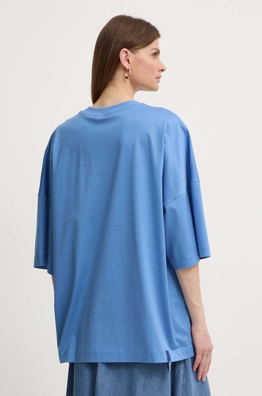 Одежда Хлопковая футболка Max Mara Leisure 2416971018600 голубой