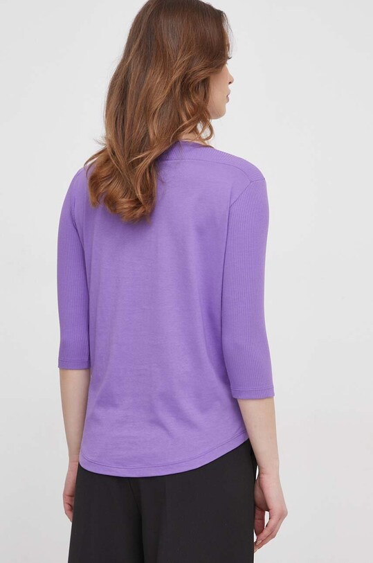 Ρούχα Μπλουζάκι Sisley 3QU4L100M μωβ